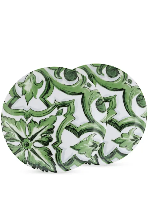 Dolce & Gabbana Jogo 2 pratos de porcelana