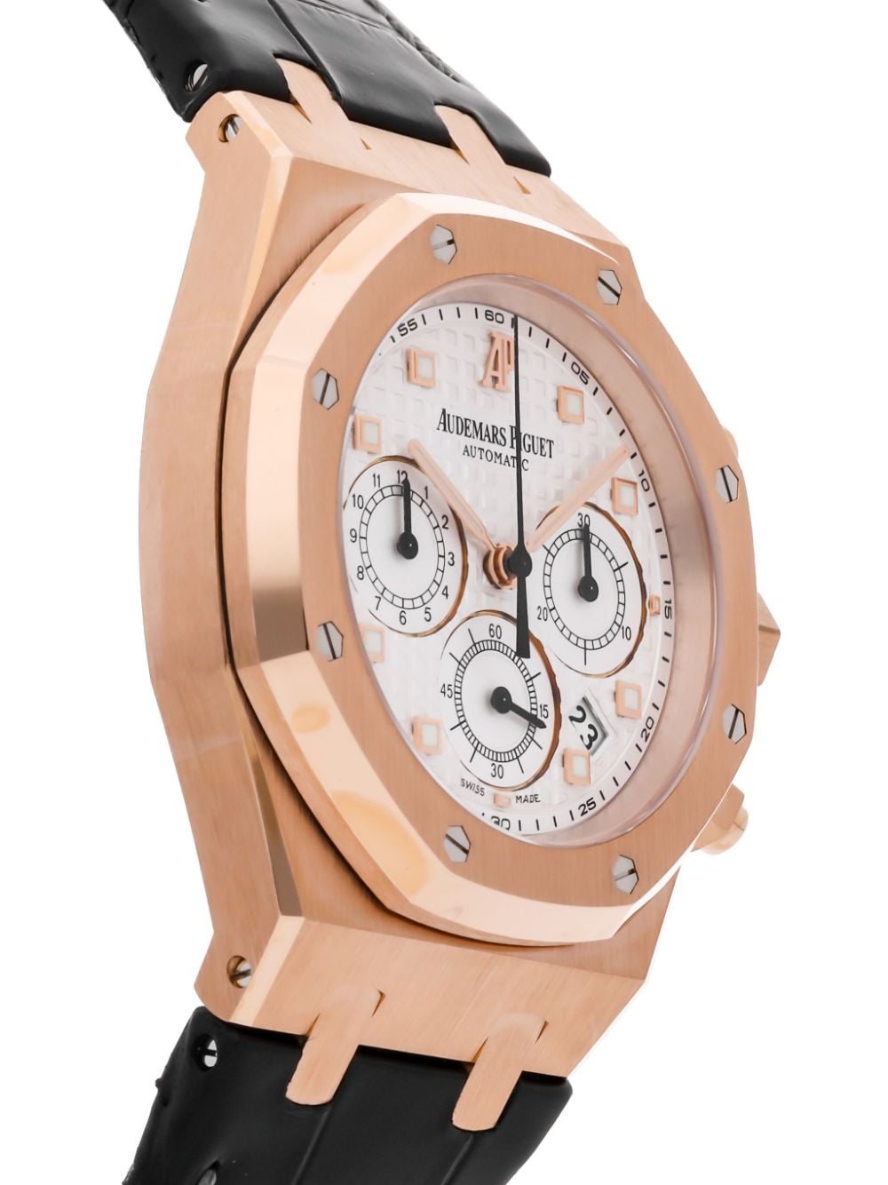 Pre-owned Audemars Piguet 2008-2010  Royal Oak Chronograph 39mm In White