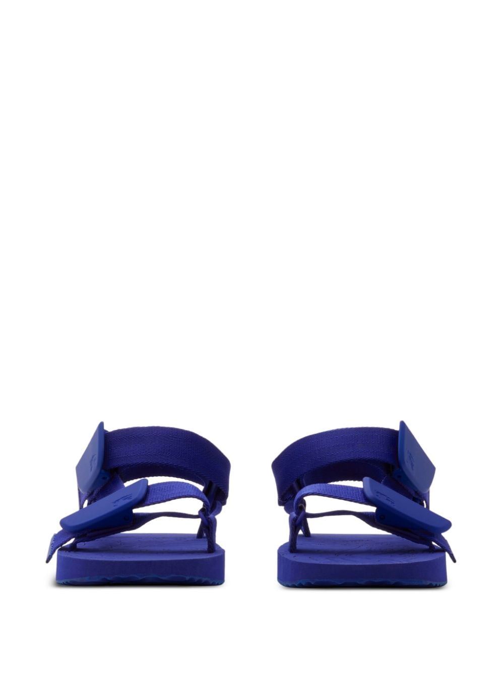 Shop Burberry Trek Buckled Sandals In Blue