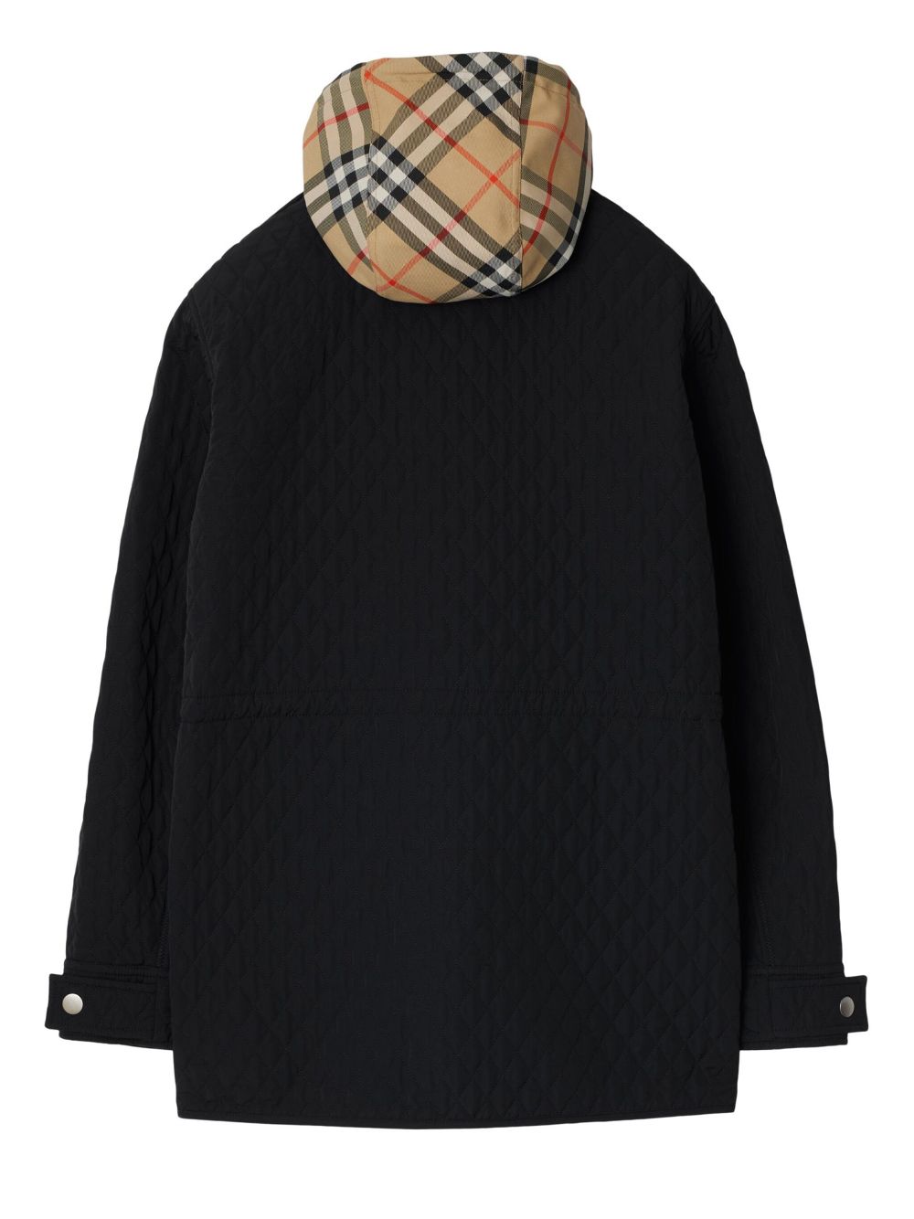 Burberry check-hood quilted jacket Women