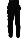 Taakk ruffle easy trousers - Black