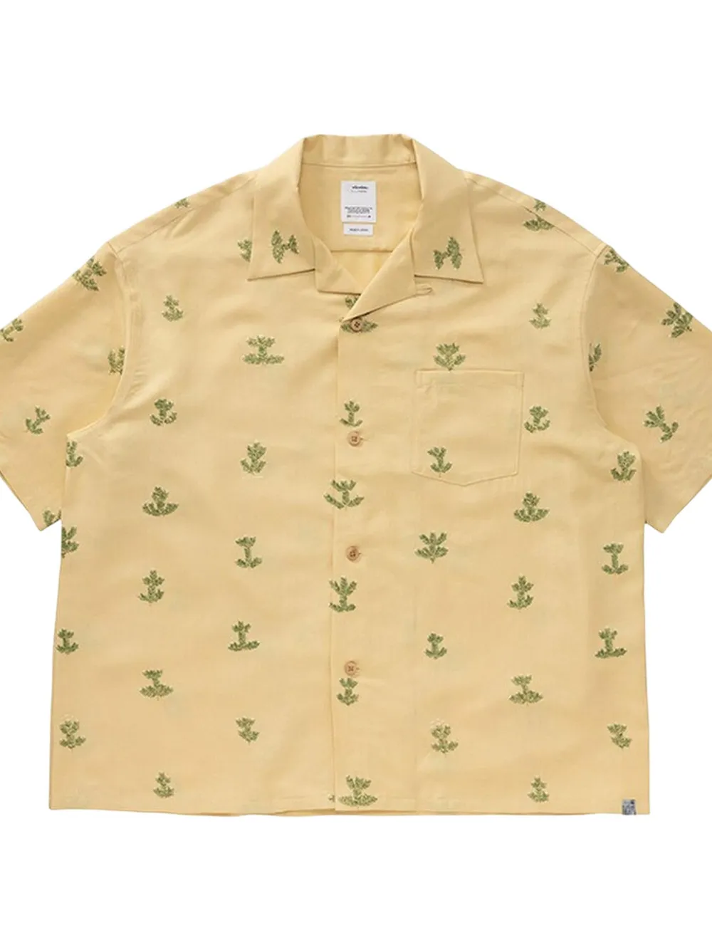 Visvim floral-print shirt - Geel