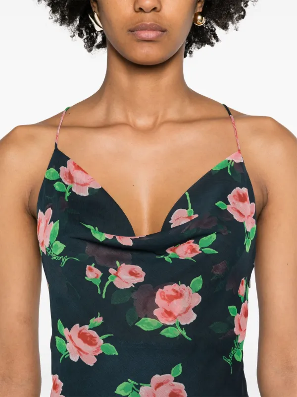 お見逃しなく！シフォン ホルターネック + プリント コート 中長セクション 大人女性魅せる ワンピースひざ丈スカートロングスカートZ9103 ホルターネックシフォンワンピース | レディースファッション通販 - DHOLIC