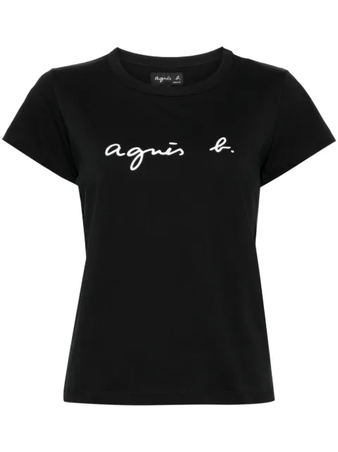 agnès b.  Brando logo-print cotton T-shirt