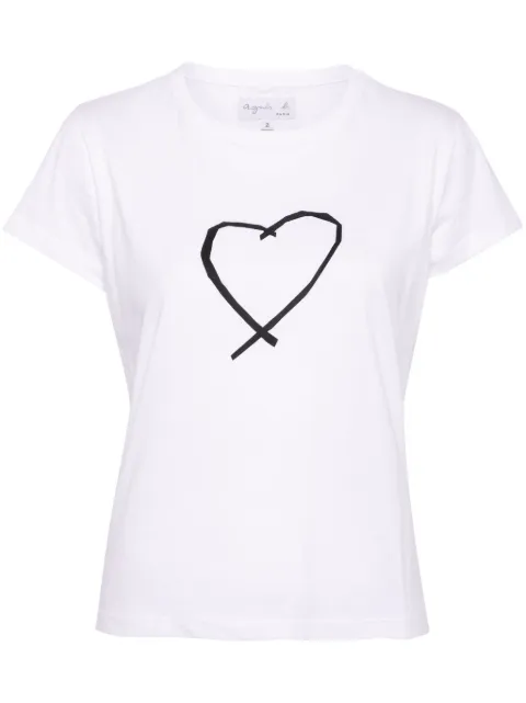 agnès b. Sarajevo heart-print cotton T-shirt