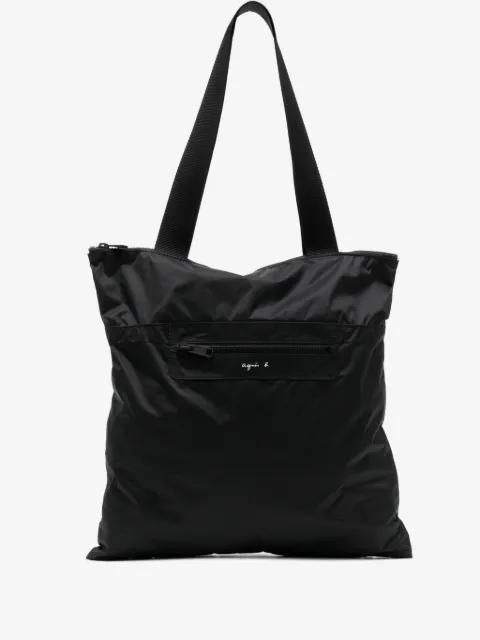 agnès b.  tote con logo estampado