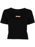 SPORT b. by agnès b. Box logo-print cotton T-shirt - Black