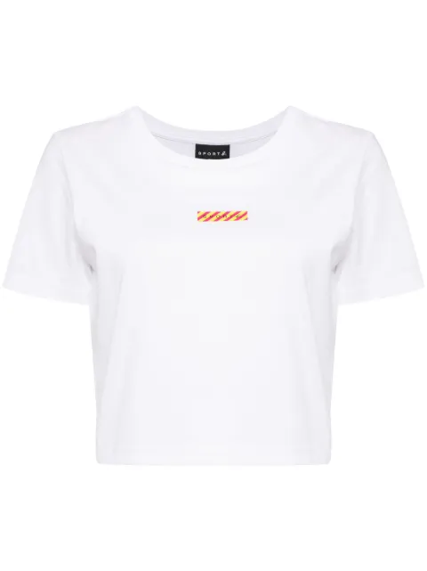 SPORT b. by agnès b.  playera corta con logo estampado