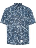 SPORT b. by agnès b. graphic-print cotton shirt - Blue