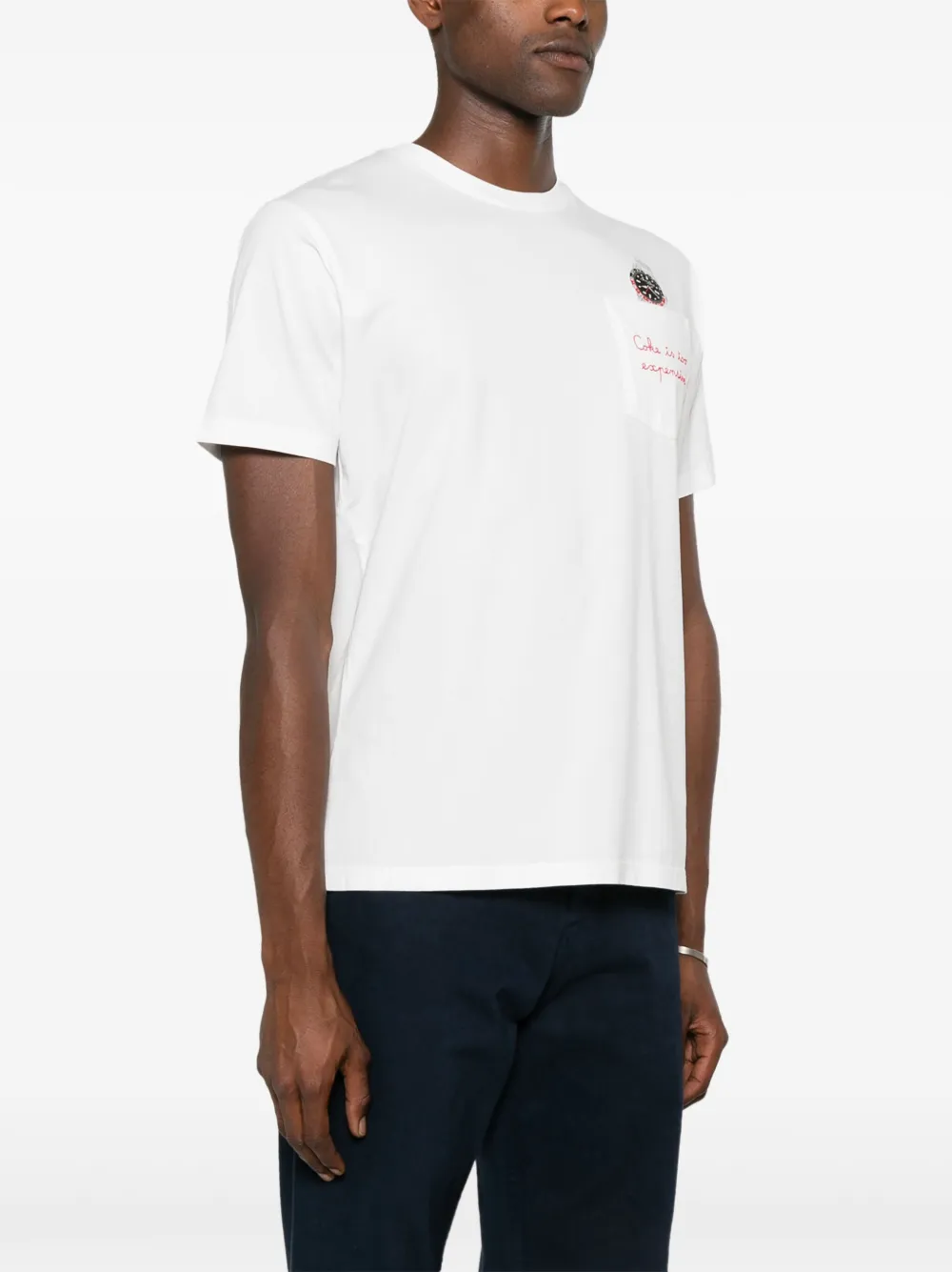 Shop Mc2 Saint Barth Austin Cotton T-shirt In White