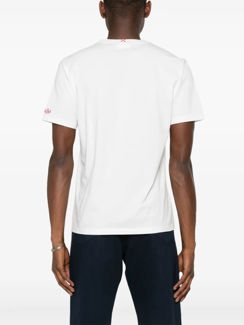 Shop Mc2 Saint Barth Austin Cotton T-shirt In White