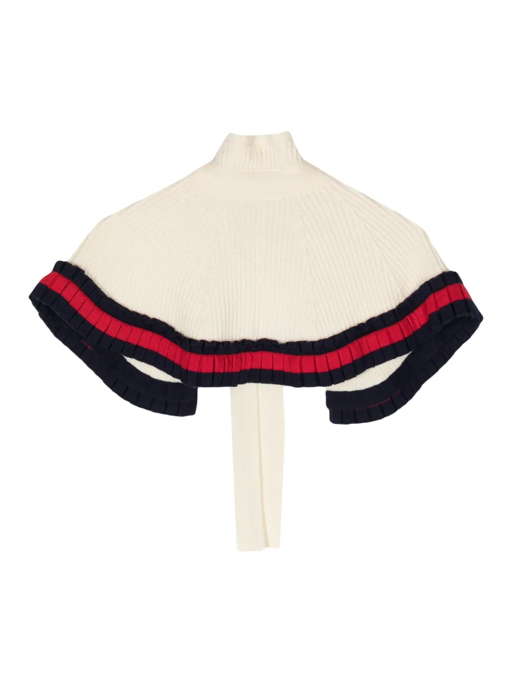 Gucci Pre-Owned 2010 Web-trimmed cropped cape - Beige