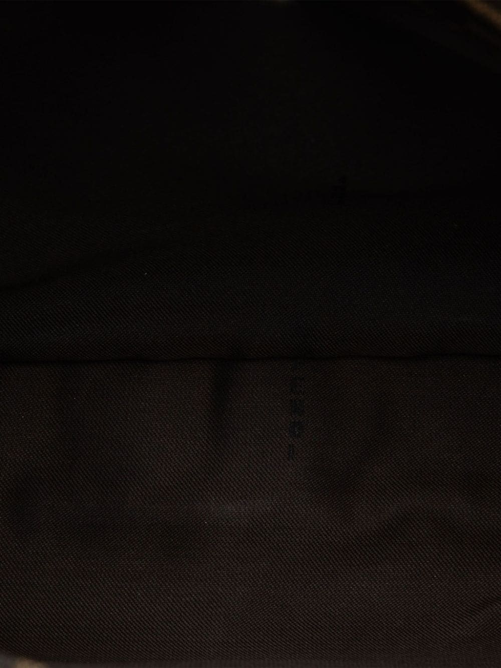 Pre-owned Fendi 2000-2010 Zucca Shoulder Bag In Brown