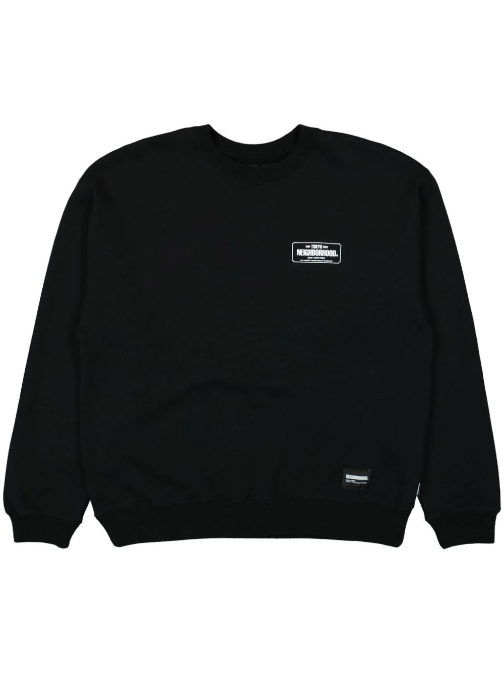 logo-patch cotton sweatshirt