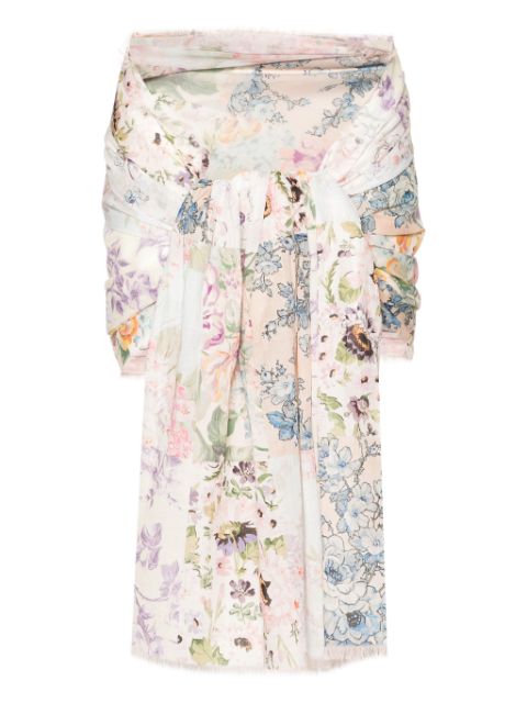 ZIMMERMANN floral-print cotton pareo