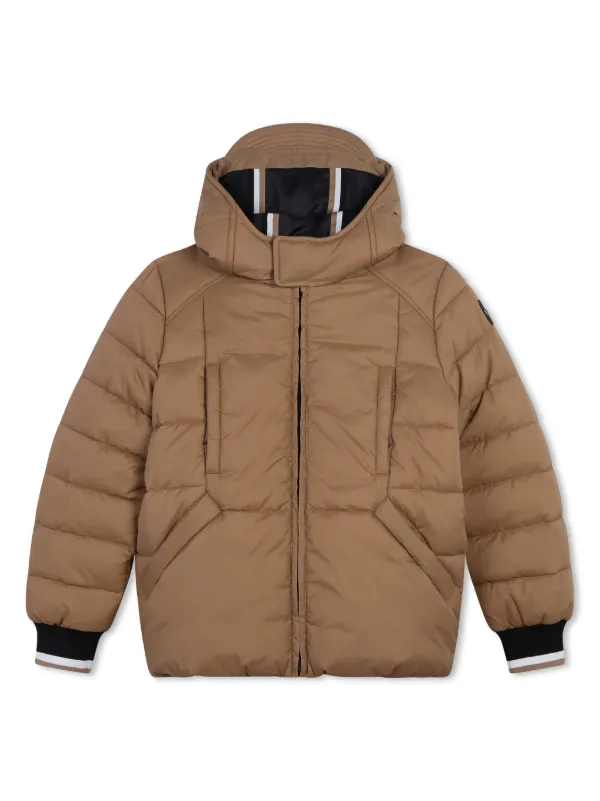 BOSS Kidswear パデッドジャケット | ニュートラル | FARFETCH JP