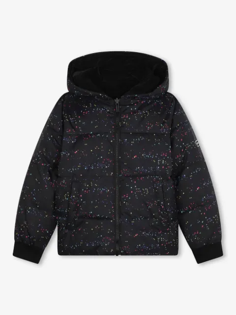 Dkny Kids двусторонний пуховик с логотипом