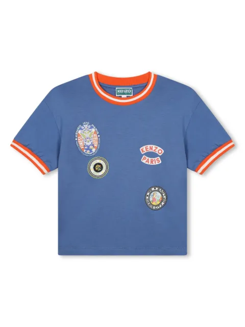Kenzo Kids logo-print organic cotton T-shirt