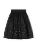Karl Lagerfeld Kids sequin-embellished organza skirt - Black