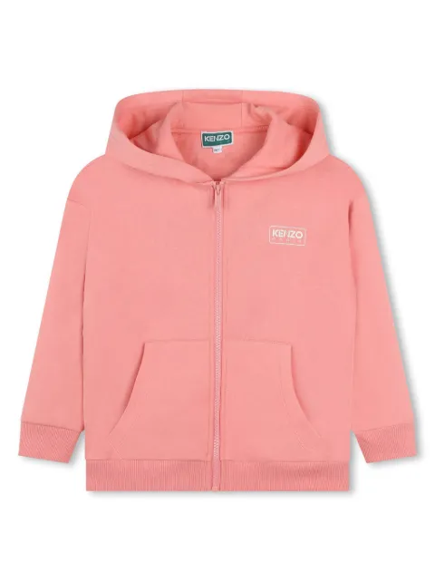 Kenzo Kids logo-print cotton hoodie