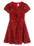 Michael Kors Kids sequin-embellished round-neck dress - Red
