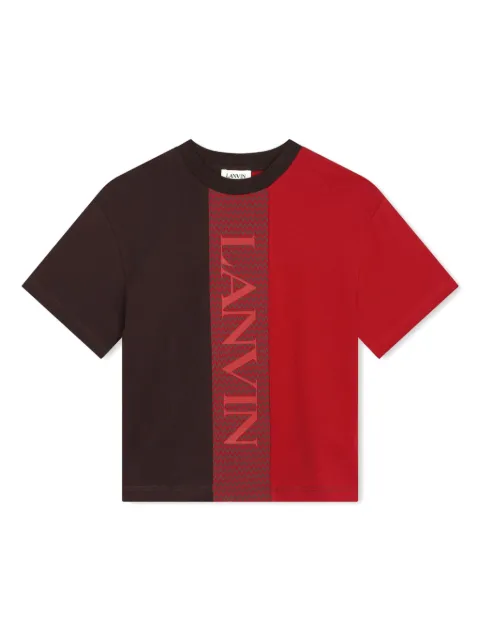 Lanvin Enfant Curb-pattern crew-neck T-shirt 