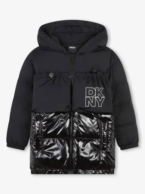 Dkny Kids doudoune à logo imprimé