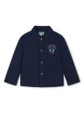 Kenzo Kids logo-print coach jacket - Blue