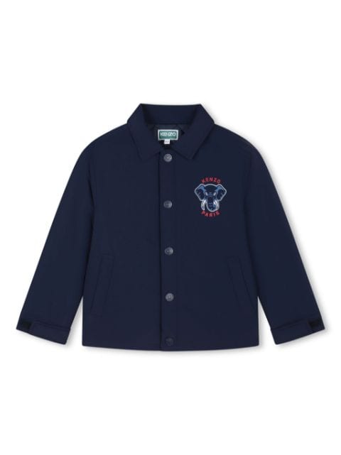 Kenzo Kids logo-print coach jacket