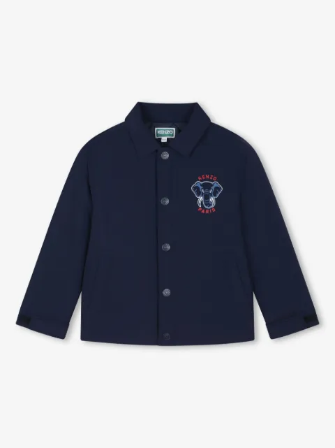 Kenzo Kids logo-print coach jacket