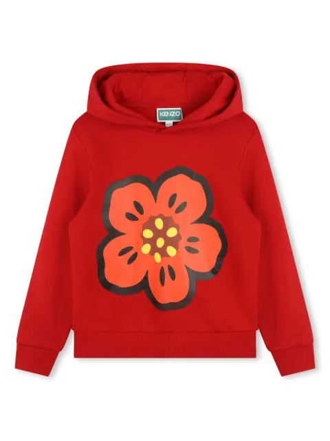 Kenzo Kids Boke Flower-print cotton hoodie