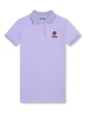 Kenzo Kids Boke Flower cotton polo dress - Purple