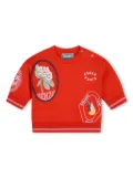 Kenzo Kids logo-print jersey sweatshirt - Red