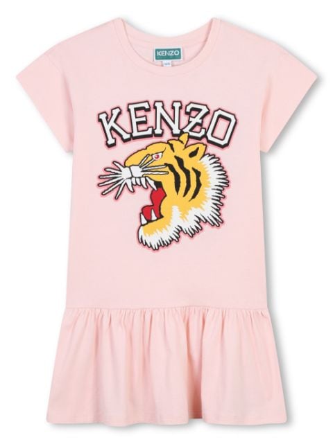 Kenzo Kids Vestido com estampa de tigre