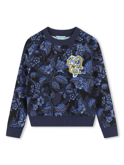 Kenzo Kids floral-print cotton sweatshirt