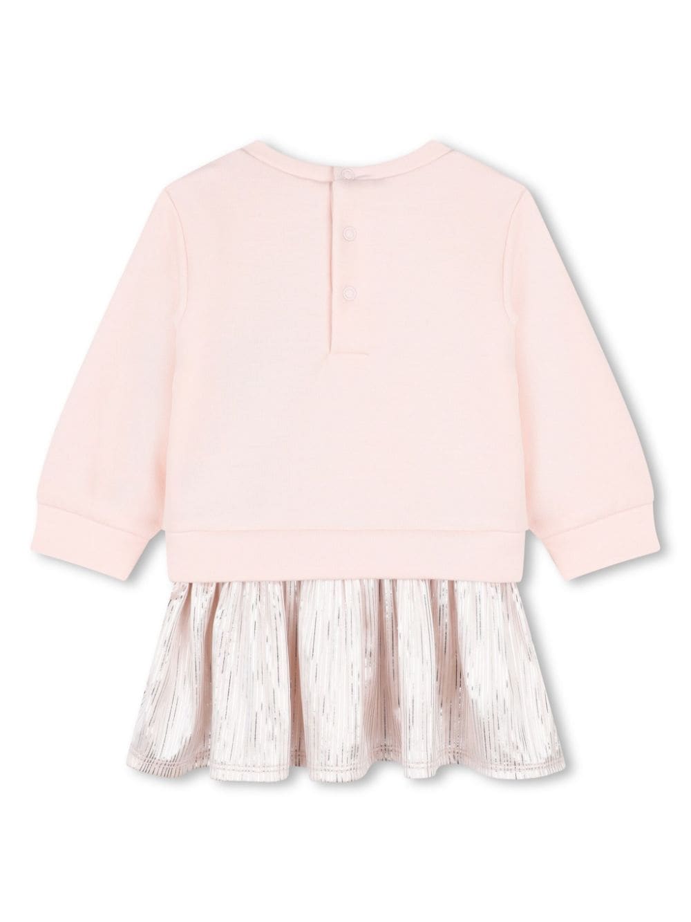 Michael Kors Kids Geplooide jurk met geborduurd logo - Roze