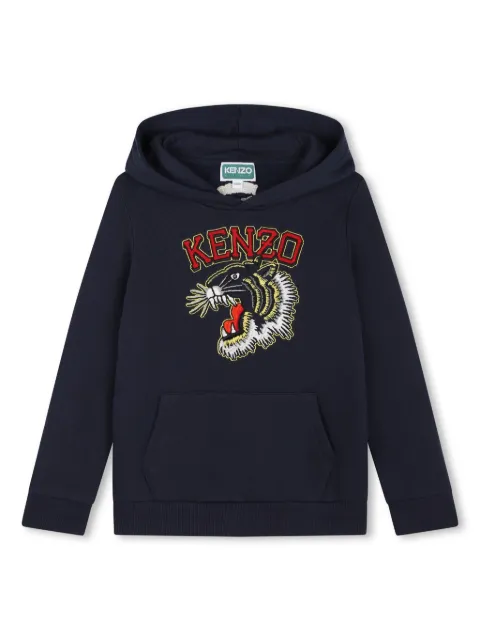 Kenzo Kids Katoenen hoodie met geborduurd logo