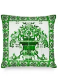 Dolce & Gabbana twill silk cushion - Green