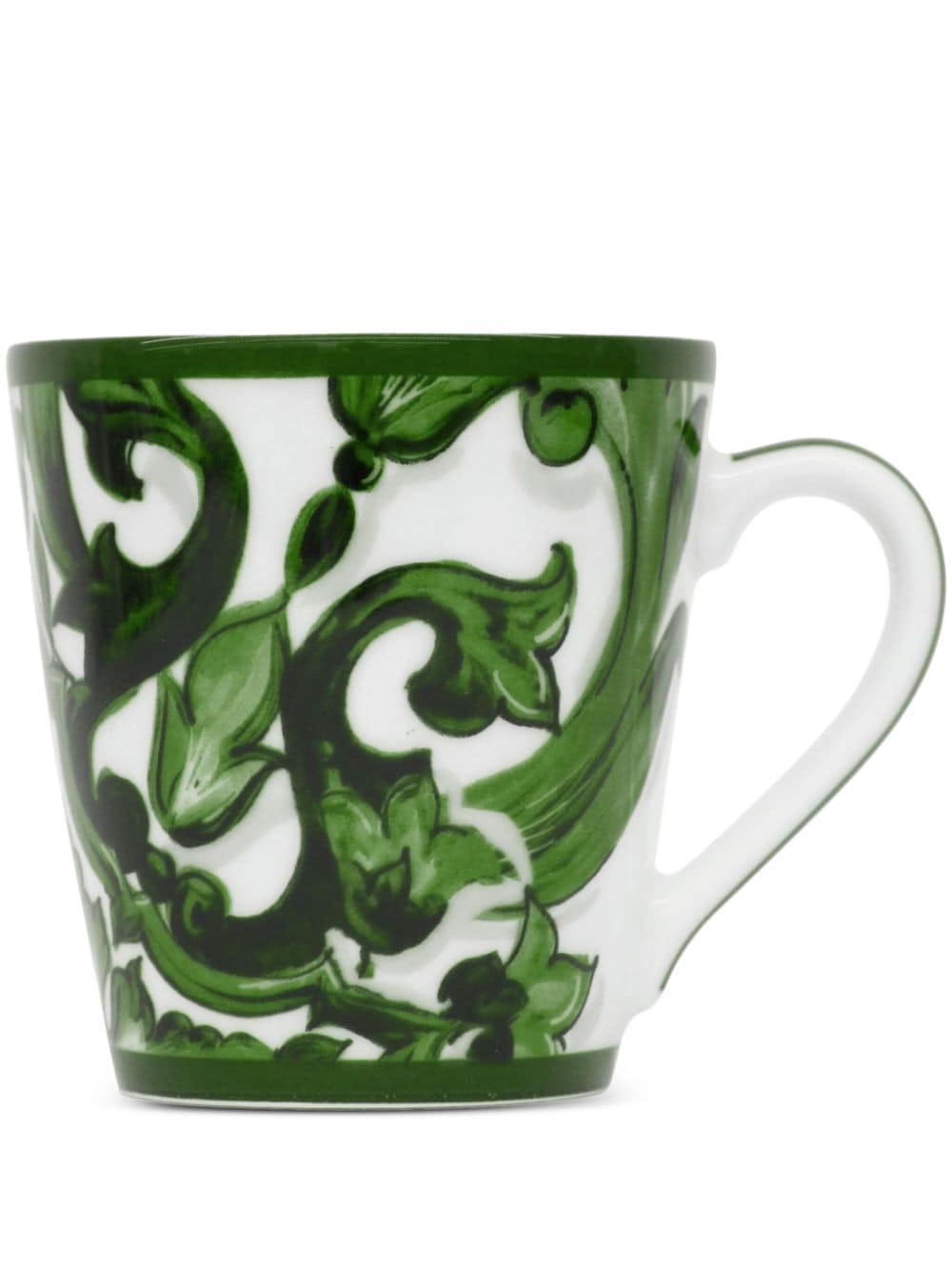 Dolce & Gabbana Casa Archive-print Porcelain Mug In Green