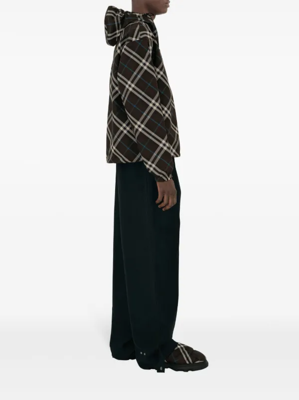 Burberry リバーシブル チェック ジャケット | ブラウン | FARFETCH JP