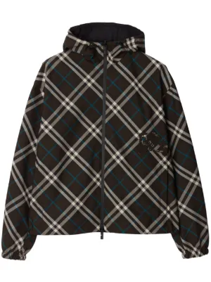 Burberry チェック リバーシブル ジャケット | ニュートラル | FARFETCH JP
