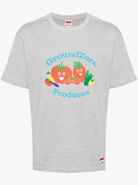 Ground Zero playera con estampado gráfico