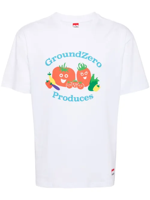 T-shirt en coton à imprimé graphique - Ground Zero - Modalova