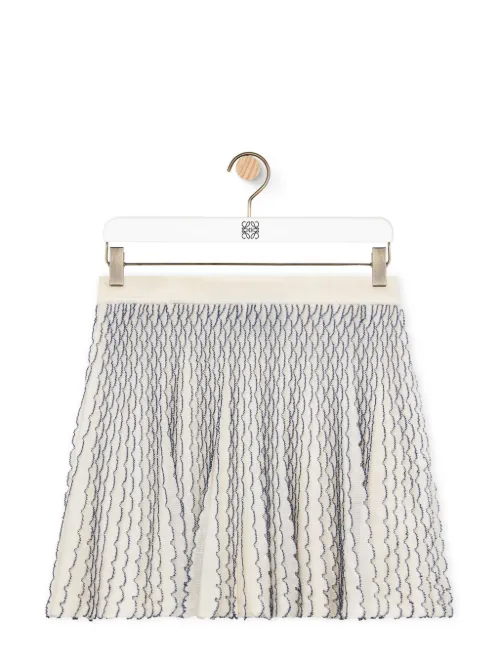 LOEWE Mini skirt in viscose - Blanc - LOEWE - Modalova
