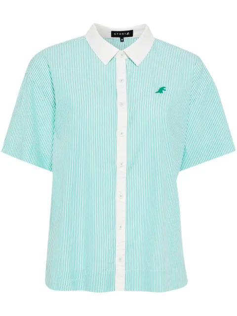 SPORT b. by agnès b.  striped cotton shirt