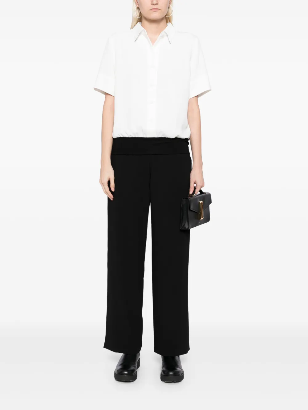 agnès b.  pantalones con cierre y botón en el lateral | Pantalones rectos | Image 2
