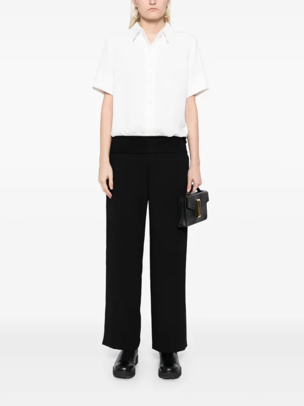 Agnès b. Side Button And Zip Fastening Trousers | Black | FARFETCH CA