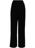 agnès b. side button and zip fastening trousers - Black