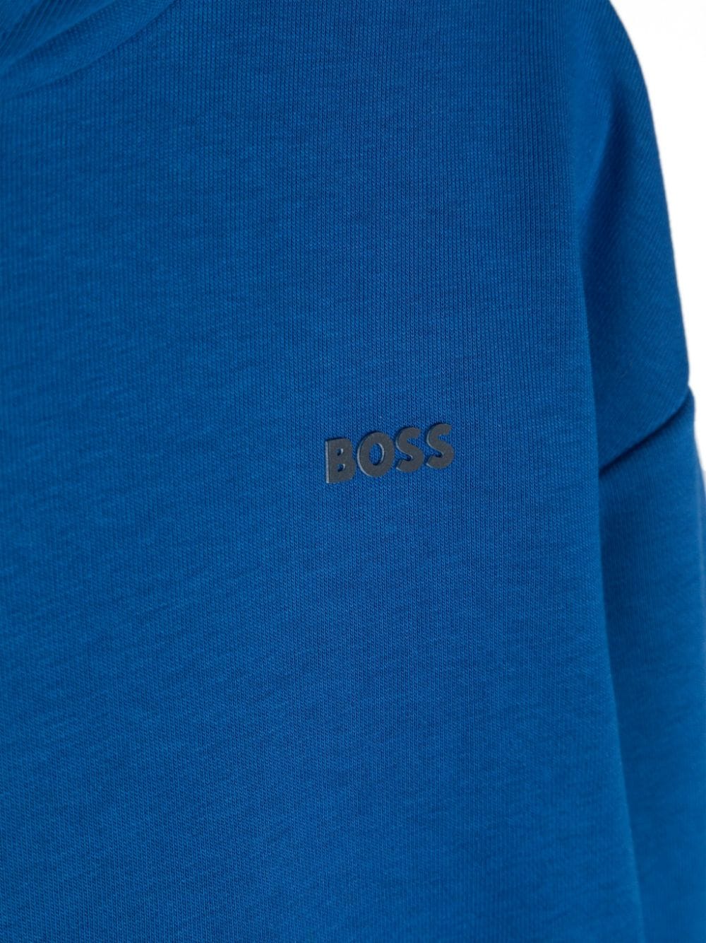 BOSS Kidswear Jersey hoodie Blauw