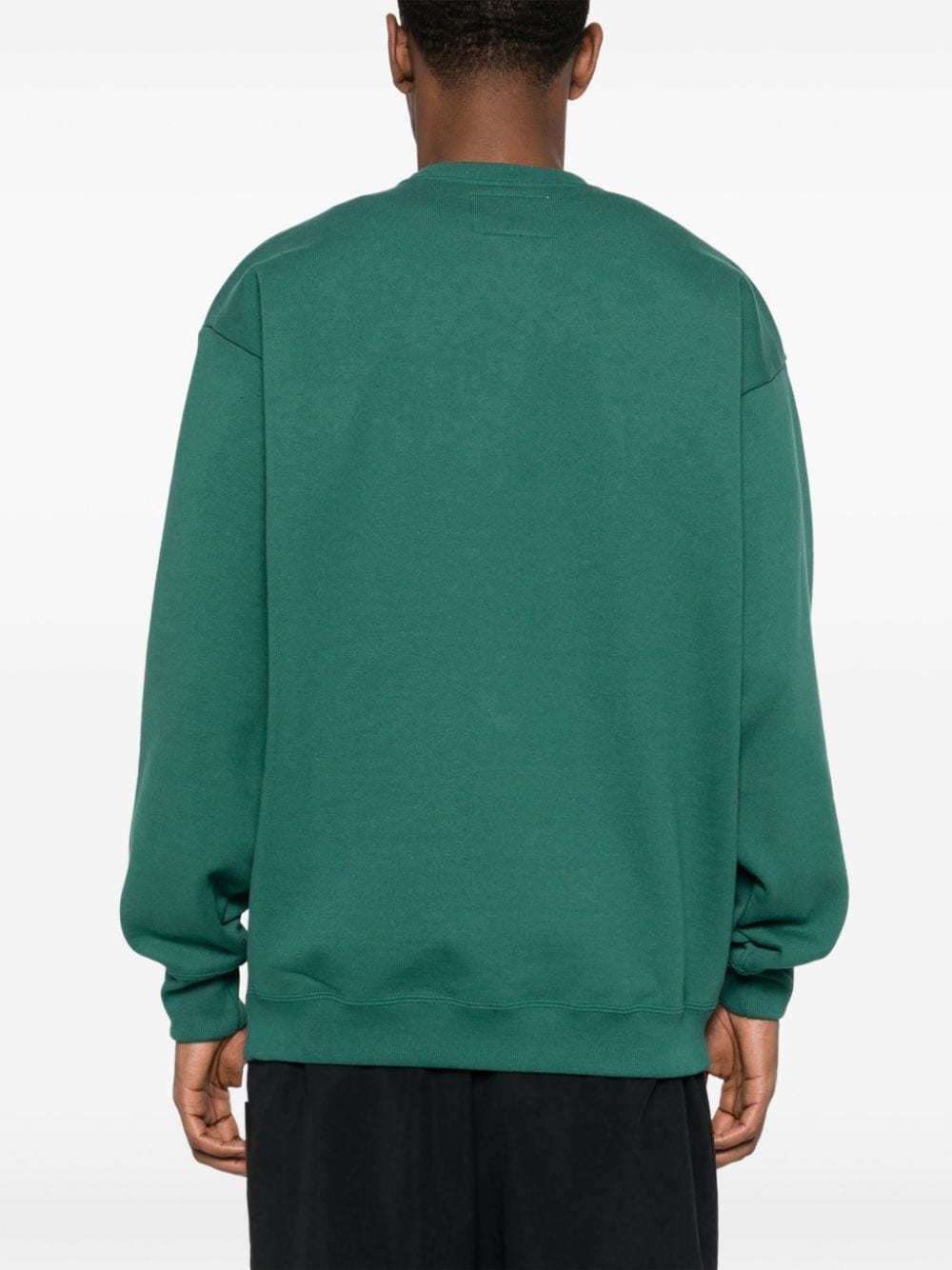 Shop Wtaps Academy Cotton Sweatshirt In Green